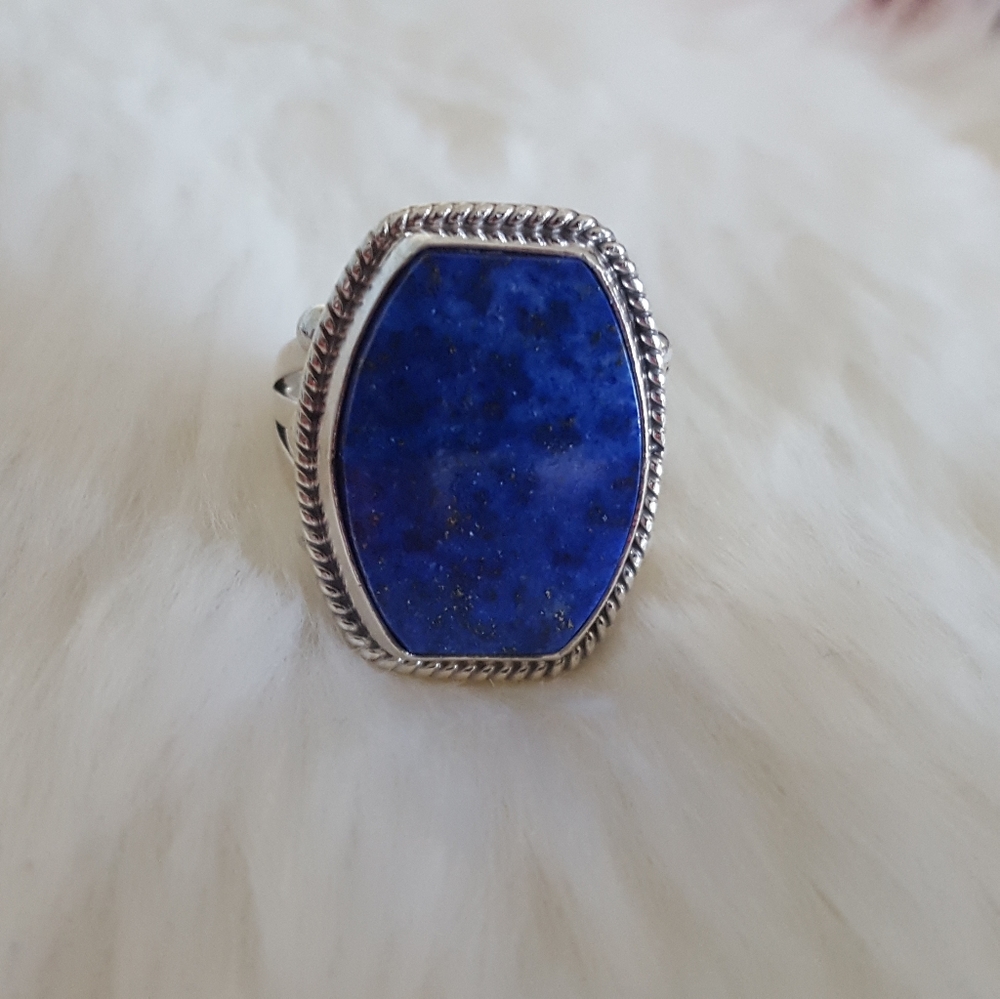 Beautiful Lapis Native Ring 9
